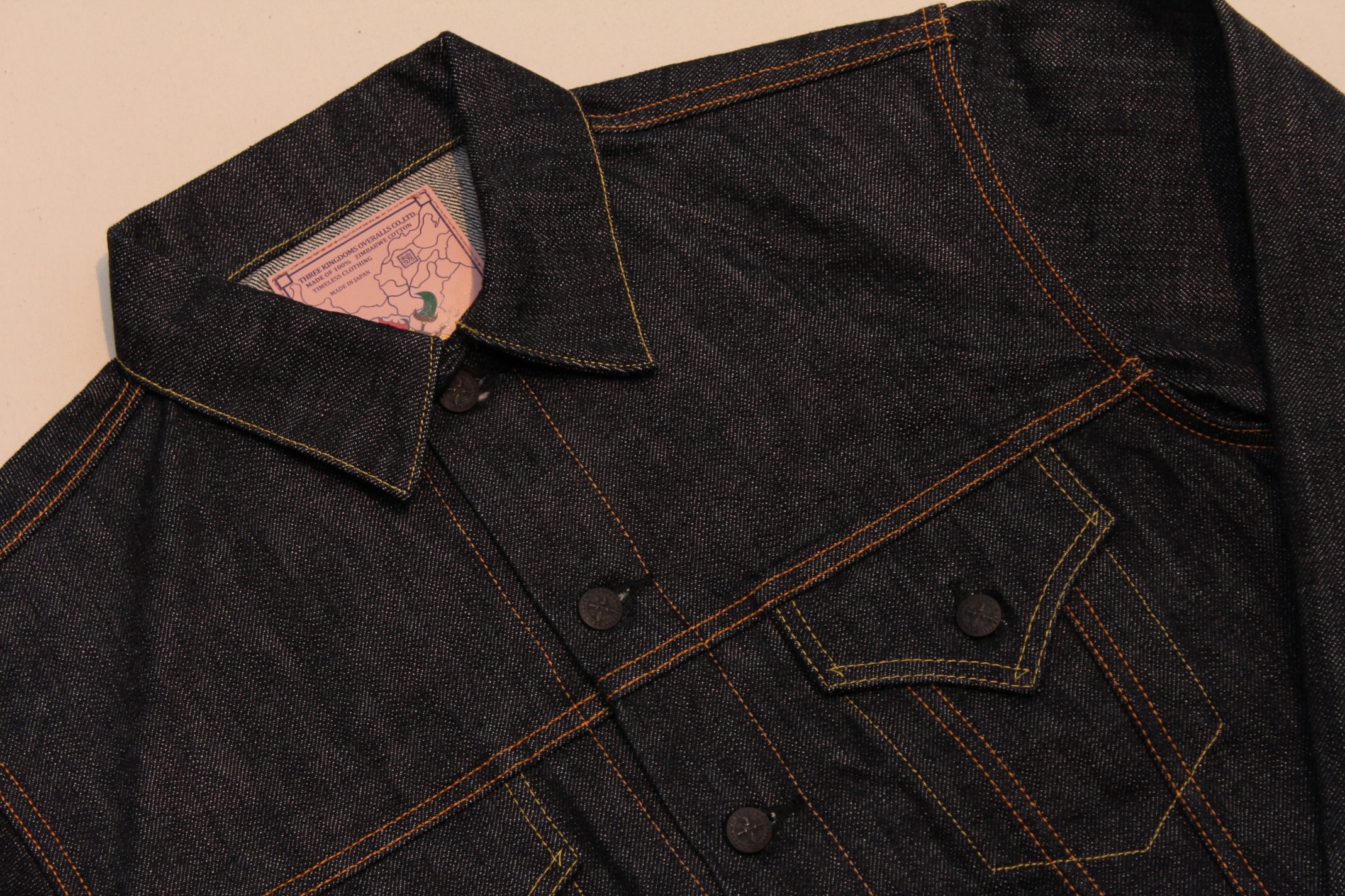 Premium TK993C Type III Natural Indigo Selvedge Denim Jacket - OW - Tempo