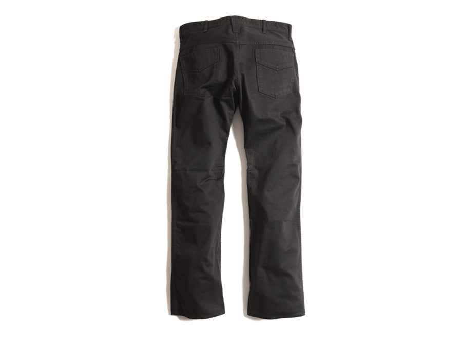 925 Silver Button - Mamba Cultic Cotton Sateen Trousers in Black - OW