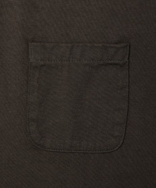 Ragtime California Cotton Tubular Pocket Tee in Overdyed Black