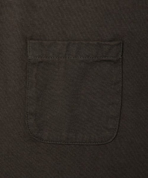 Ragtime California Cotton Tubular Pocket Tee in Overdyed Black