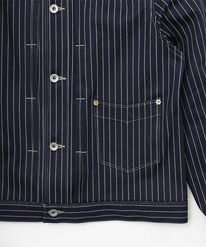 Ragtime Cotton Wabash Jacket in Navy - Tempo