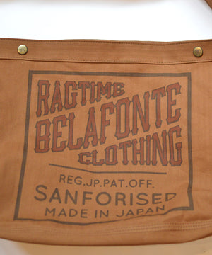 Ragtime Herringbone Newspaper Bag in Brown
