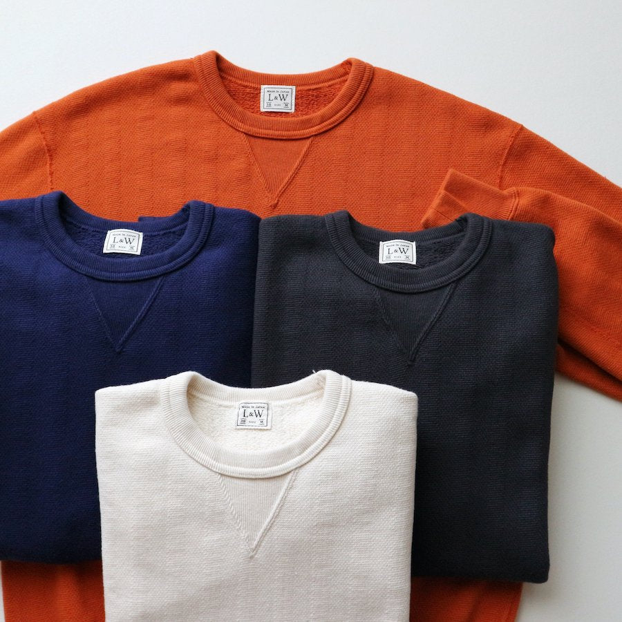 Vintage Jacquard Knit V-Gusset Sweatshirt in Antique Black - Tempo