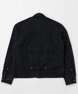 Ragtime Candle Light Jacket Jute Cotton Aged Canvas in Black