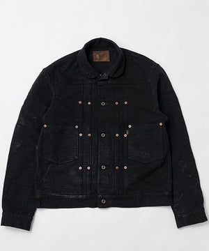 Ragtime Candle Light Jacket Jute Cotton Aged Canvas in Black