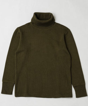 Ragtime Super Heavy Weight Thermal Turtle Neck Shirts in Overdyed Olive Drab