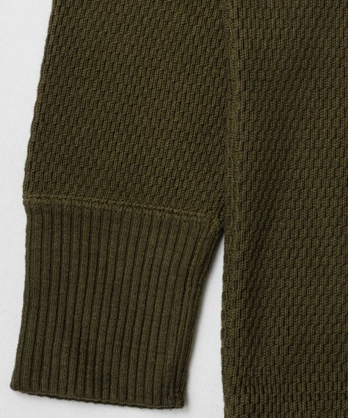 Ragtime Super Heavy Weight Thermal Turtle Neck Shirts in Overdyed Olive Drab - Tempo