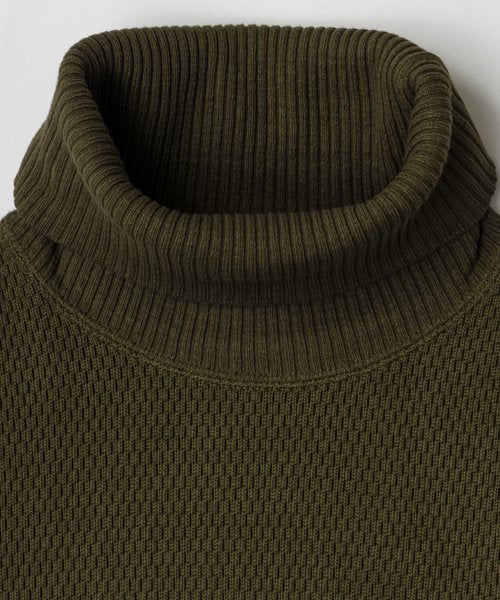 Ragtime Super Heavy Weight Thermal Turtle Neck Shirts in Overdyed Olive Drab