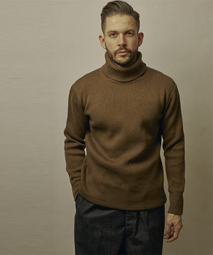 Ragtime Super Heavy Weight Thermal Turtle Neck Shirts in Overdyed Olive Drab