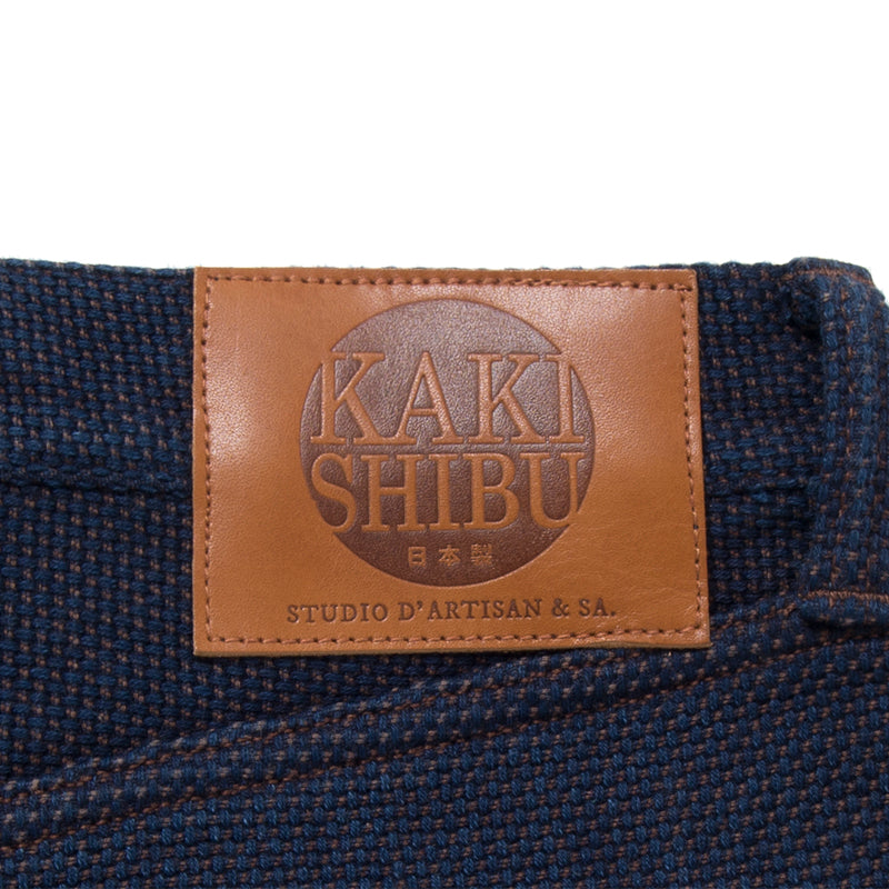 Kakishibu Persimmon Indigo Sashiko 14oz Jeans - Narrow Straight - Tempo