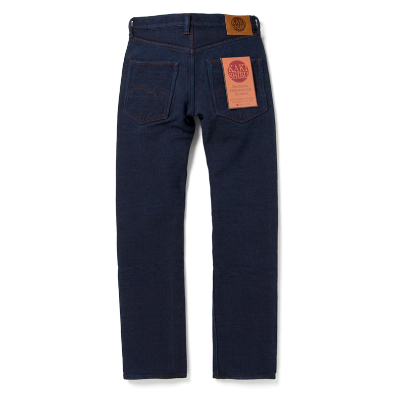 Kakishibu Persimmon Indigo Sashiko 14oz Jeans - Narrow Straight - Tempo