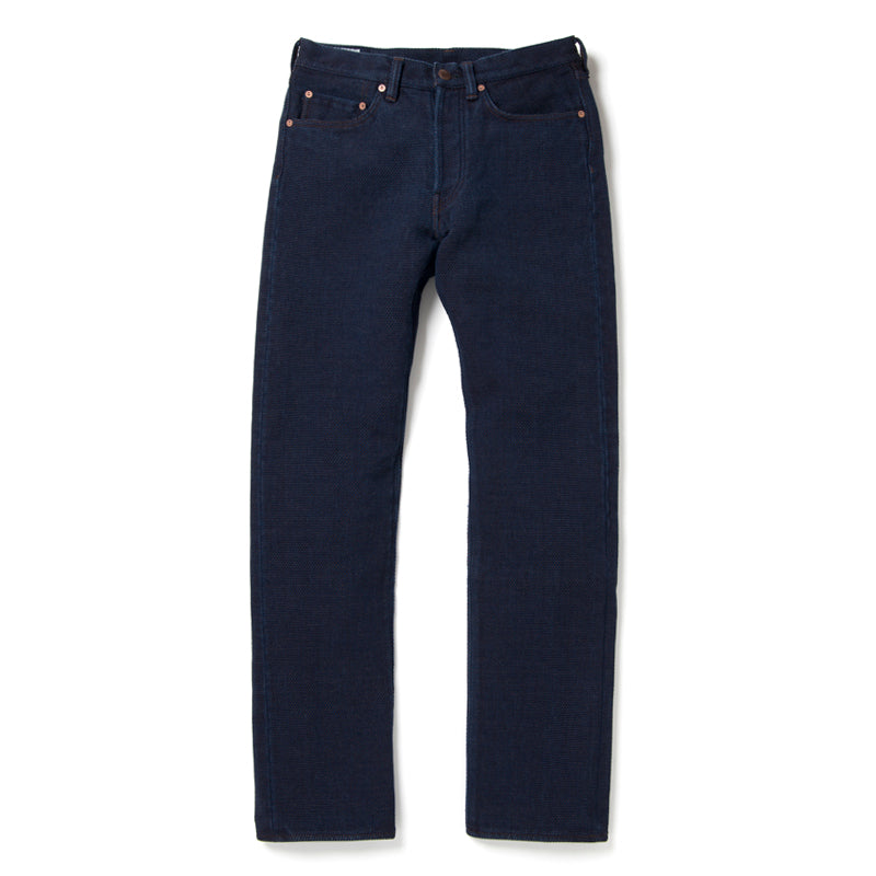Kakishibu Persimmon Indigo Sashiko 14oz Jeans - Narrow Straight - Tempo