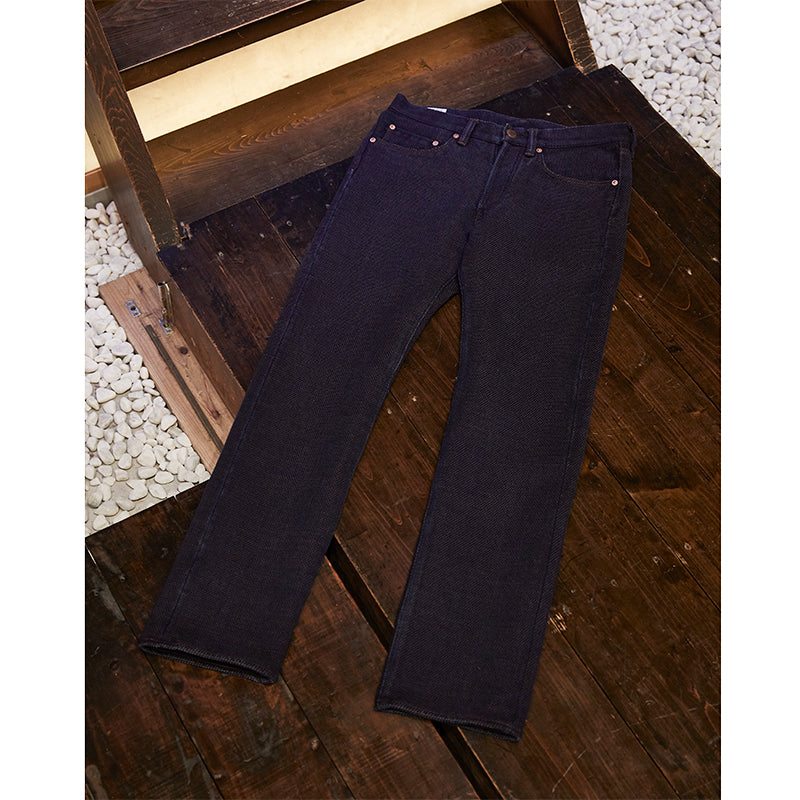 Kakishibu Persimmon Indigo Sashiko 14oz Jeans - Narrow Straight - Tempo