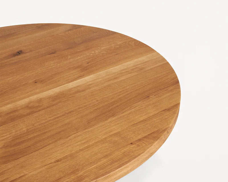 FARMHOUSE TRESTLE TABLE | OAK | 140 Ø ROUND - Tempo