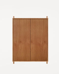 SHELF LIBRARY LARGE CABINET SECTION | NATURAL OAK | H1148 / W80