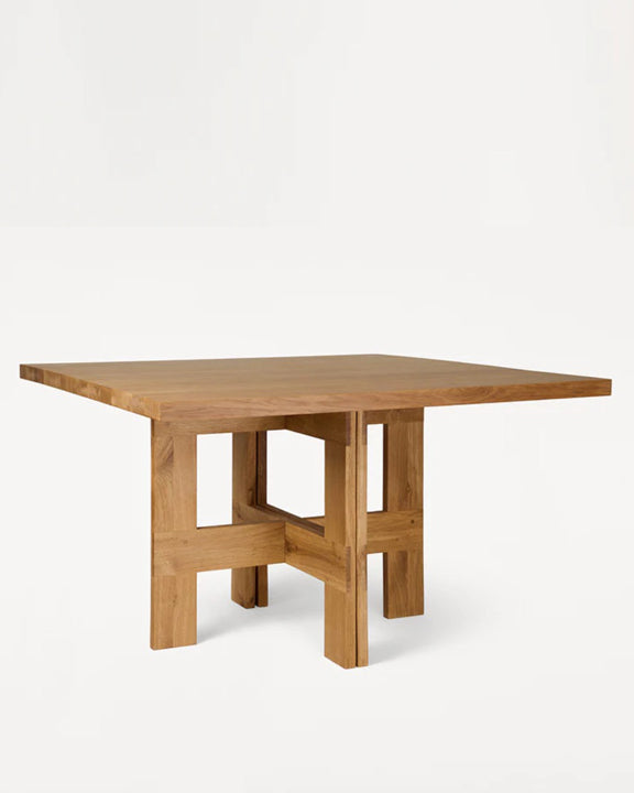 FARMHOUSE TRESTLE TABLE | 120 SQUARE - Tempo