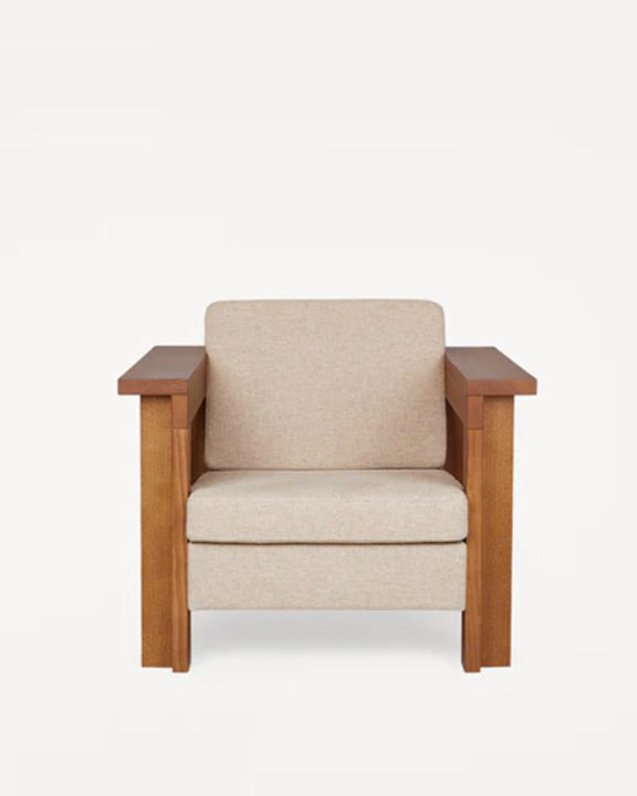SYMMETRY CHAIR | ASH WOOD / OAT FABRIC - Tempo