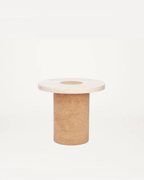 SINTRA TABLE | WHITE MARBLE / CORK | SMALL - Tempo