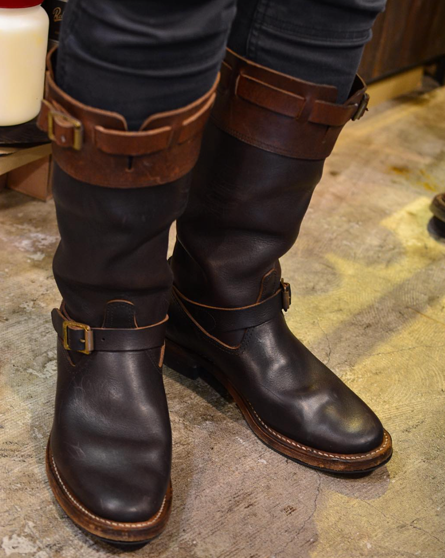 Pre-Order: ANTELOPE Hunting Boots in Black Italian "Crazy" Leather - Tempo