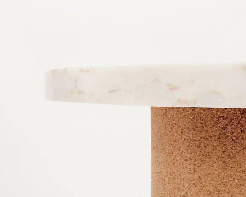 SINTRA TABLE | WHITE MARBLE / CORK | LARGE - Tempo