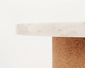 SINTRA TABLE | WHITE MARBLE / CORK | LARGE