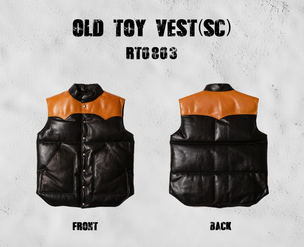 Old Toy Vest (SC) Caramel - Pony & Tea-Core Horsehide