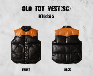 Old Toy Vest (SC) Caramel - Pony &amp; Tea-Core Horsehide 