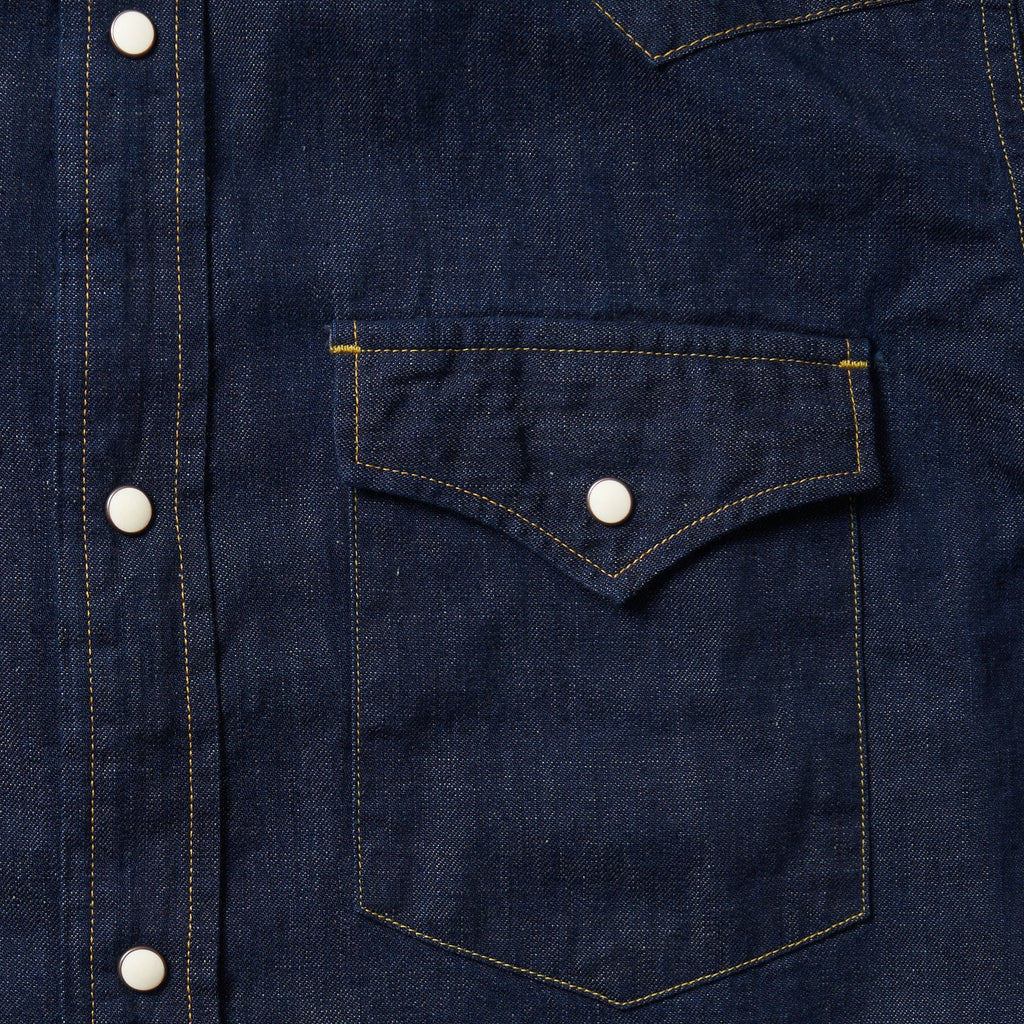 4894 - 8oz. Selvedge Denim Western Shirt - Tempo