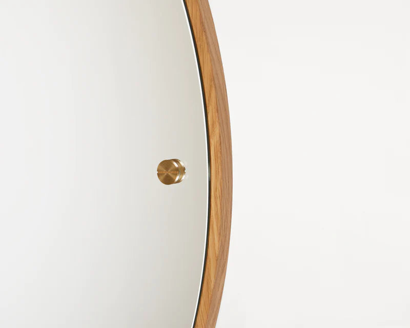 CM-1 CIRCLE MIRROR | NATURAL OAK | LARGE - Tempo