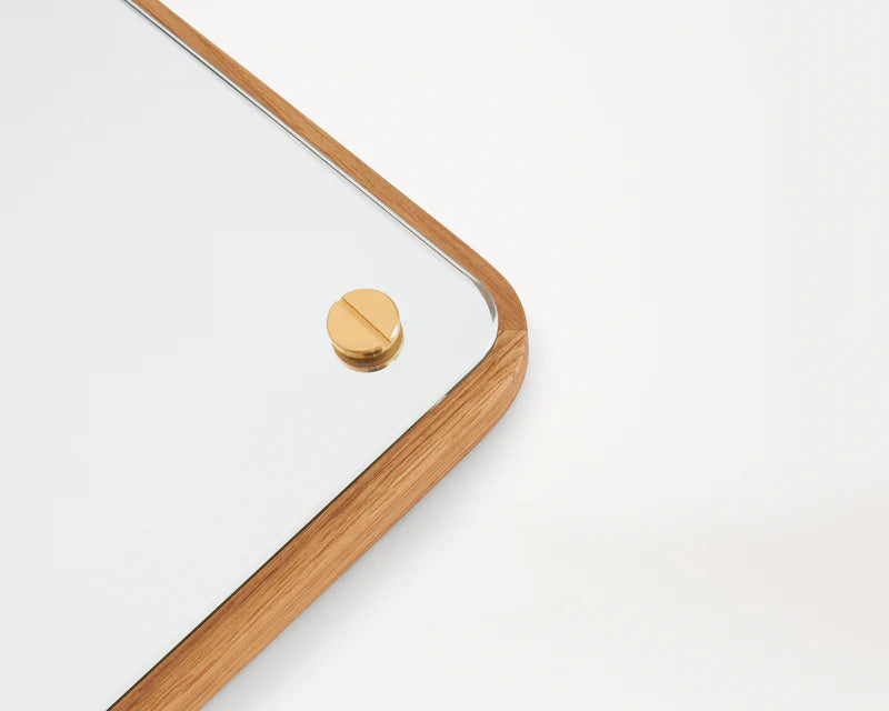 RM-1 RECTANGULAR MIRROR | NATURAL OAK | LARGE - Tempo