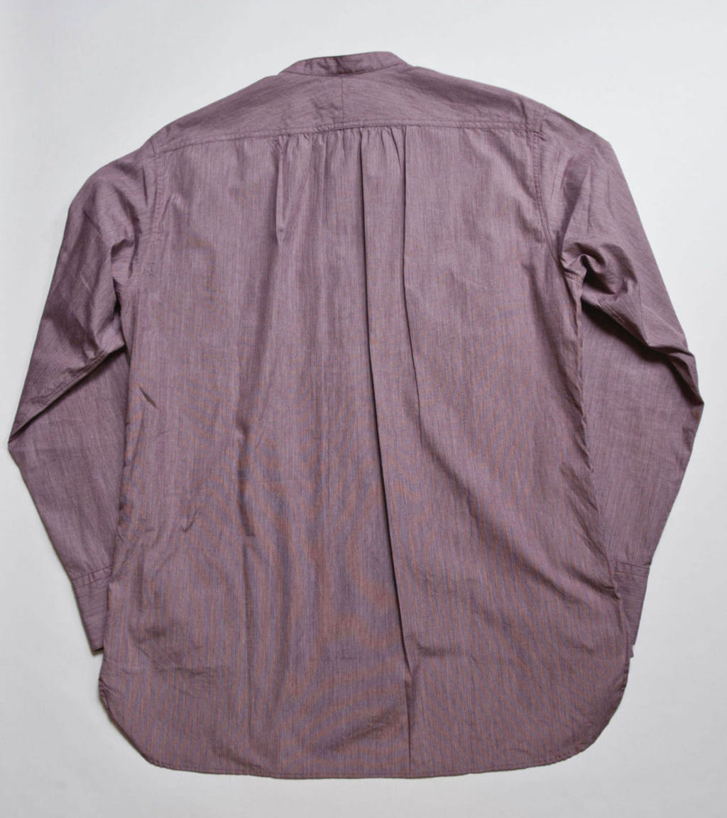 "Livingstone" Cotton Shirt in Burgundy - Tempo