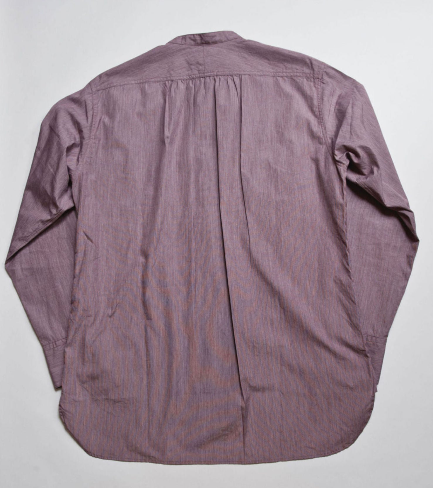 "Livingstone" Cotton Shirt in Burgundy - Tempo