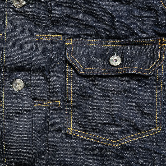 Natural Indigo Type II 14.5oz Selvedge Denim Jacket - OW (71949-XX) - Tempo