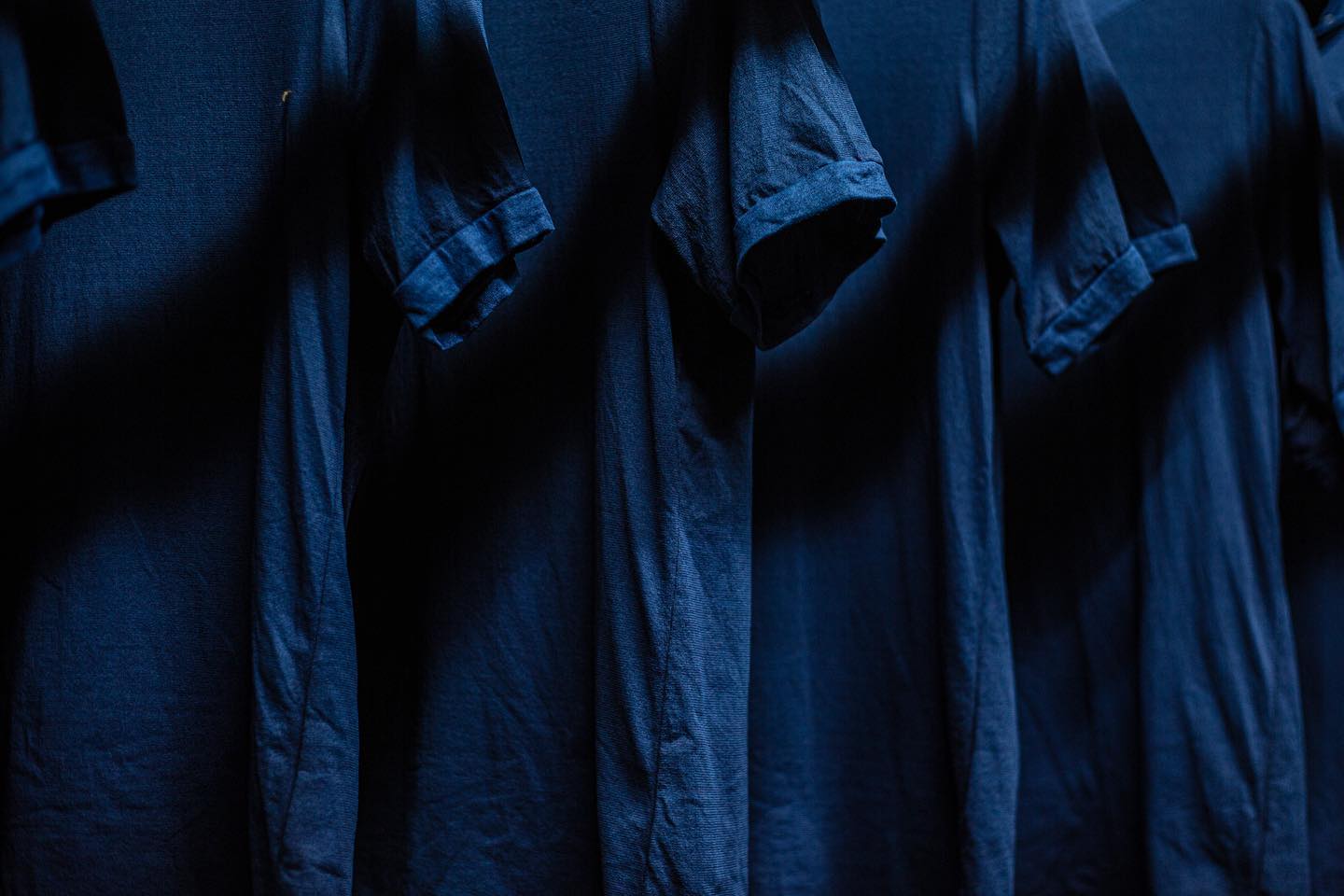 Tsuri-Ami Loopwheel T-Shirt II - Dark Indigo - Sukumo Natural Indigo Hand-Dyed - Tempo