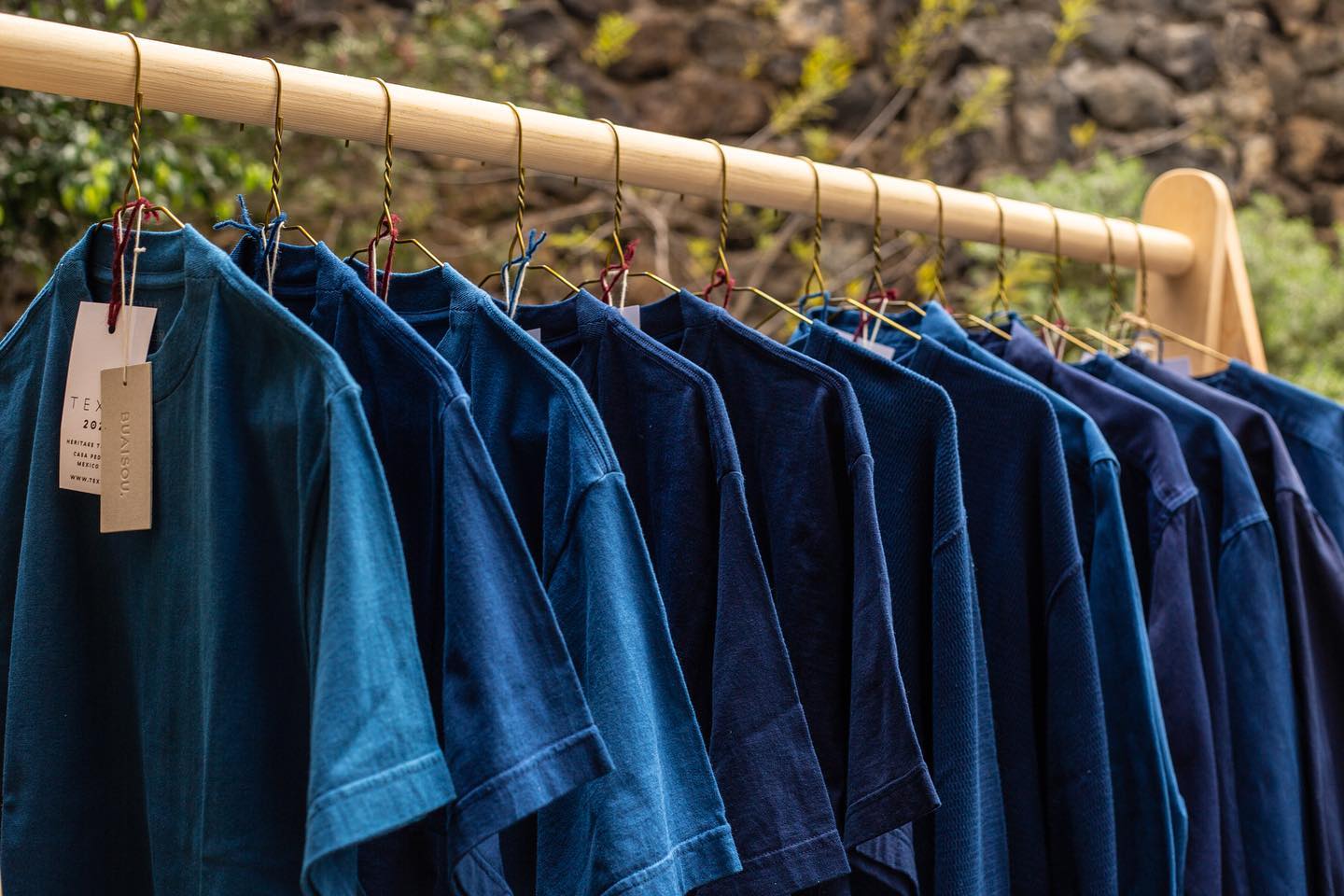 Tsuri-Ami Loopwheel T-Shirt II - Dark Indigo - Sukumo Natural Indigo Hand-Dyed - Tempo