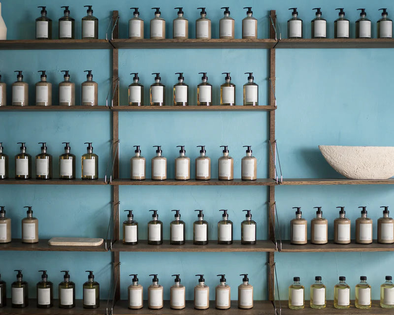 SHELF LIBRARY TRIPLE SECTION | DARK OAK | H1852 / W80 - Tempo