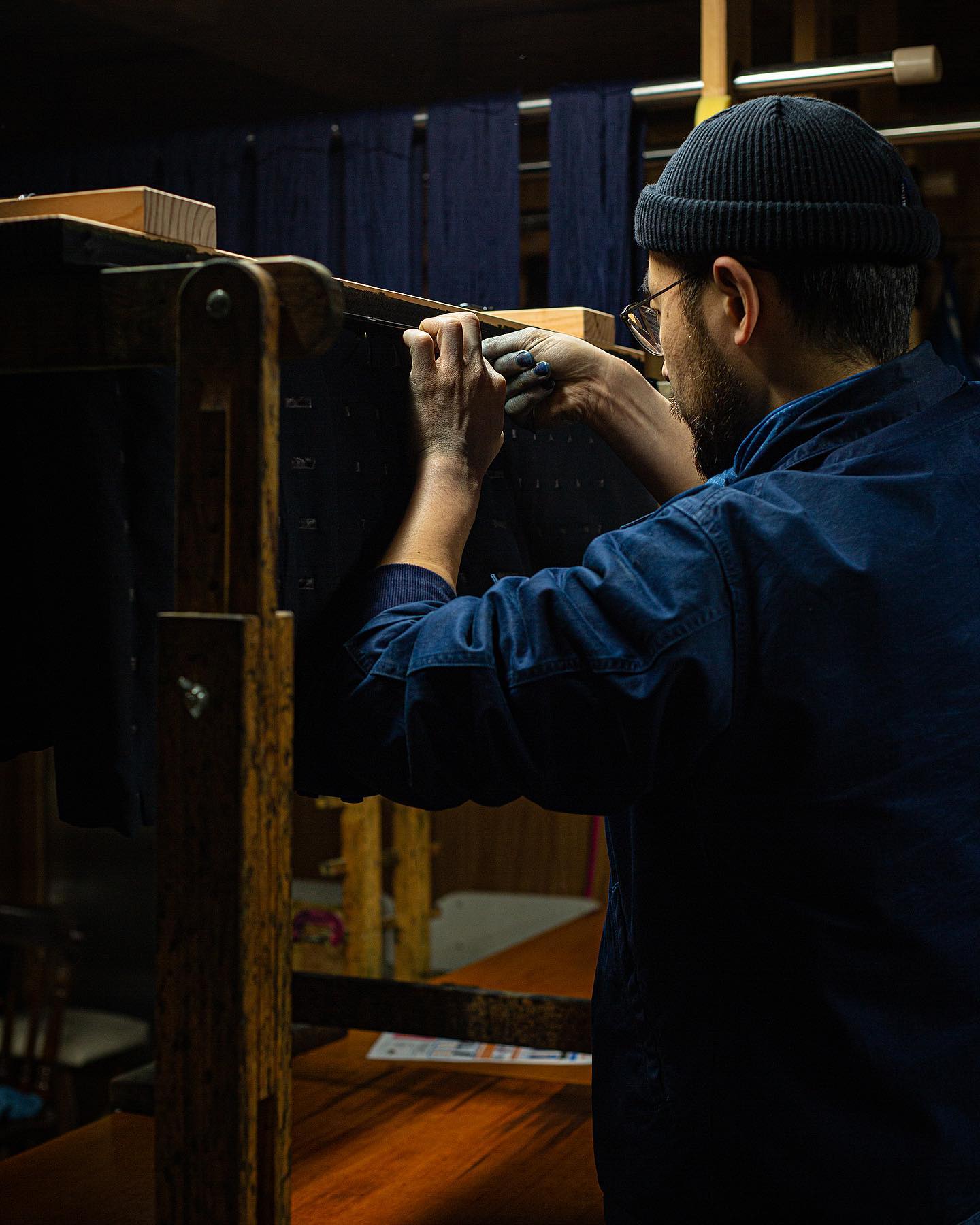 Anniversary Selvedge Bandana - Sukumo Natural Indigo Hand-Dyed - Tempo