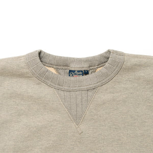 Suvin-Gold Tsuriami Loopwheel Sweatshirt in Heather Grey