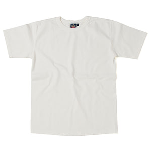 Tsuri-Ami Loop Wheel Zip Pack T-Shirt in White
