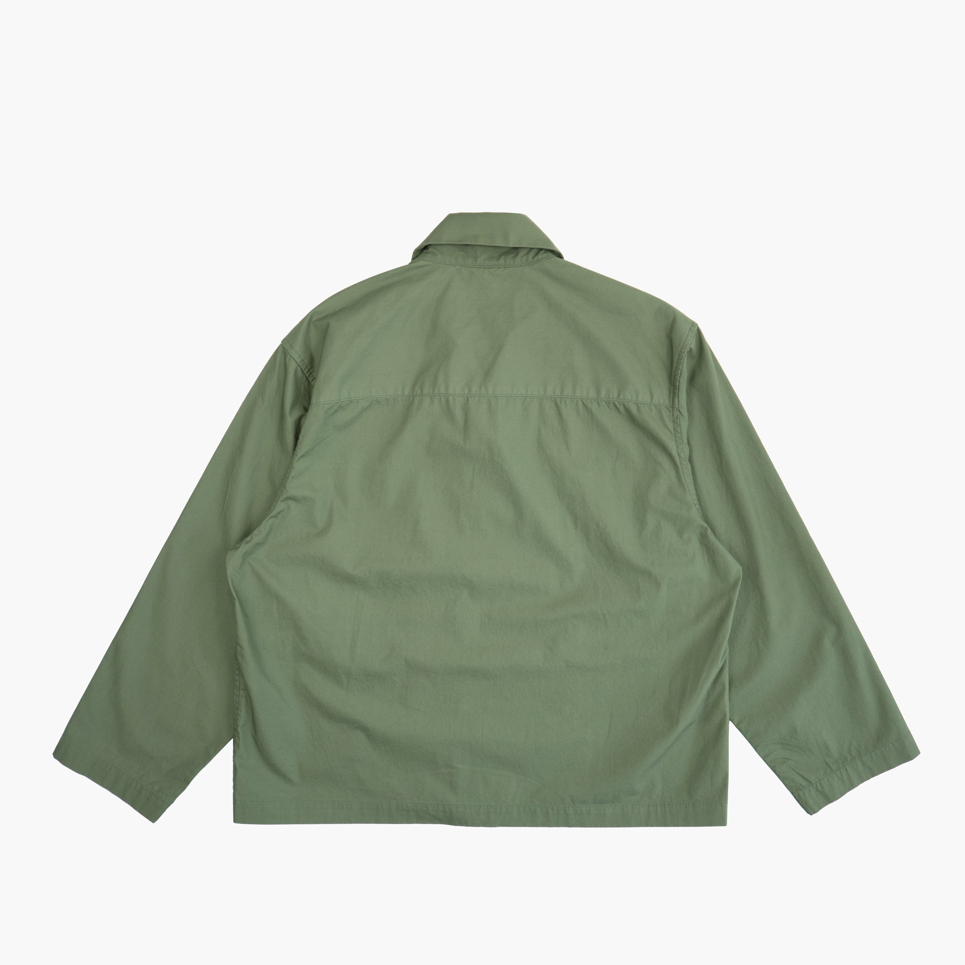 "Spring Pearson" Cotton Jacket in Olive Drab - Tempo