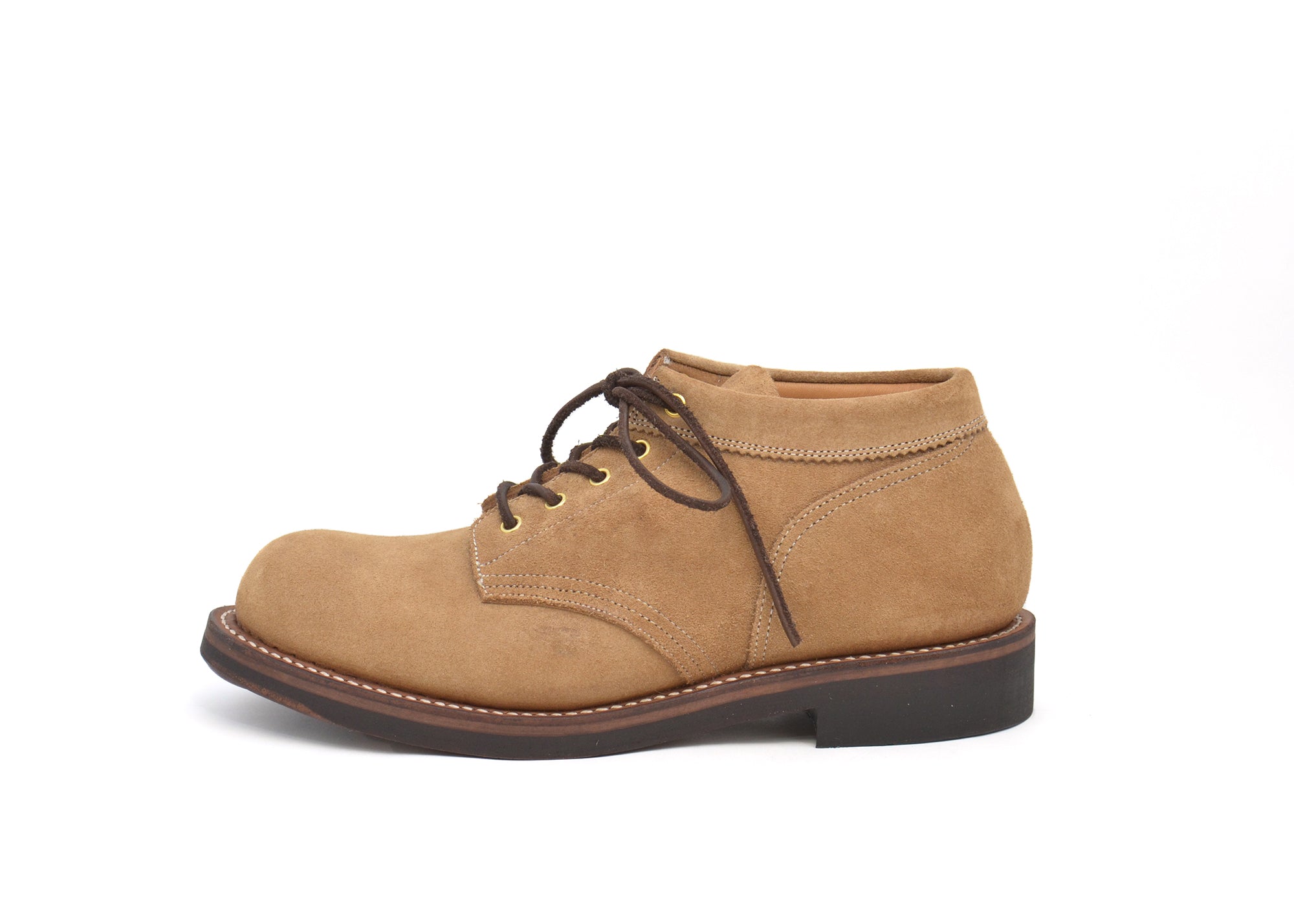 COUPEN Mid-Cut Boot in Nakamura-sen Nosuke Shoten Special Suede Dark Beige - Tempo