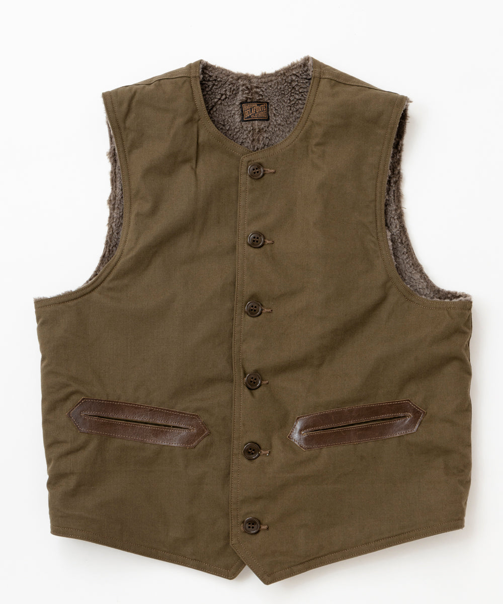 Ragtime Civilian Deck Vest Alpaca Canvas II in Hunter Green - Tempo