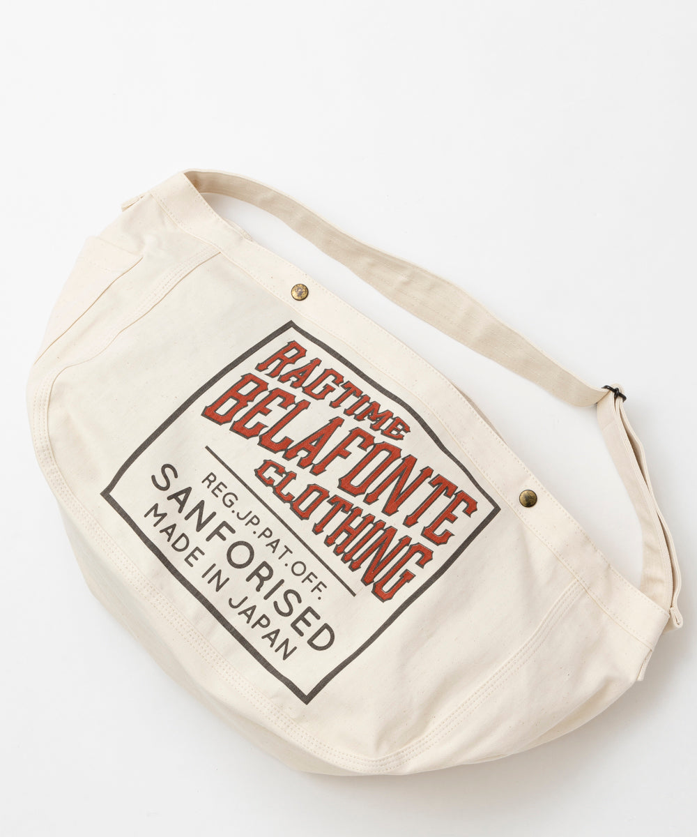 Ragtime Herringbone Newspaper Bag in Off White - Tempo