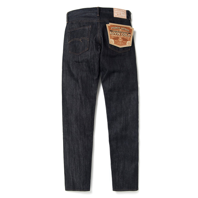 Suvin Gold Jeans - High Rise Tapered - One Wash - Tempo