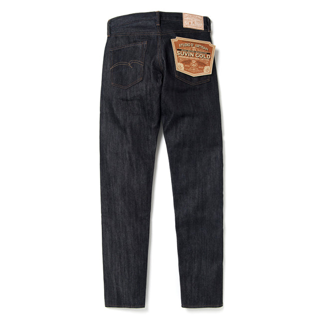 Suvin Gold Jeans - High Rise Tapered - One Wash – Tempo