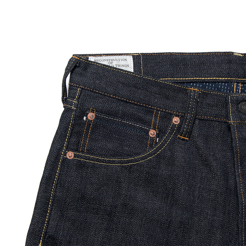 Mt. Fuji Yamagata Sashiko G3 14oz. Selvedge Denim- Relaxed Tapered - OW - Tempo