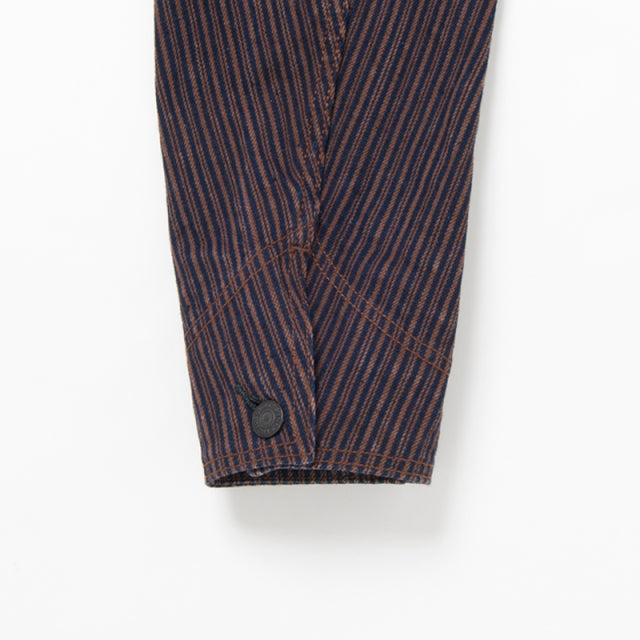 14oz Kakishibu Denim Hickory Chore Jacket - Tempo