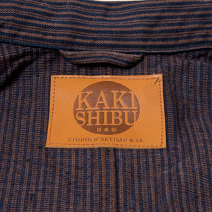 14oz Kakishibu Denim Hickory Chore Jacket