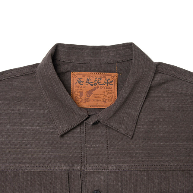 Amami Dorozome Mud Dyed Type II Selvedge 14oz Denim Jacket - OW - Tempo