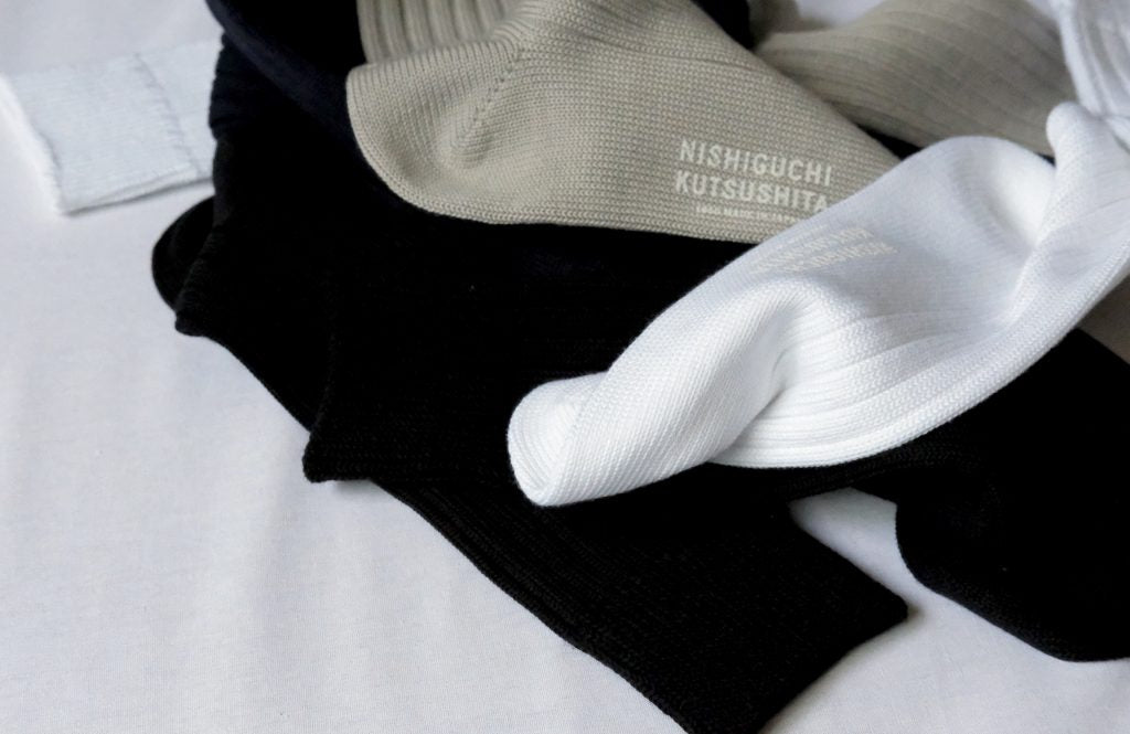 Egyptian Cotton Ribbed Socks in Black - Tempo